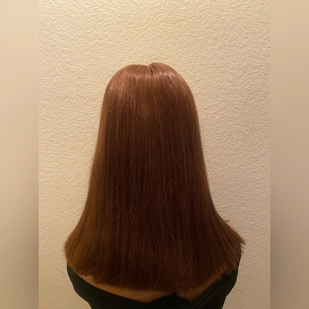 BC295 Human hair straight 2x6 Hd lace closure wig 14”